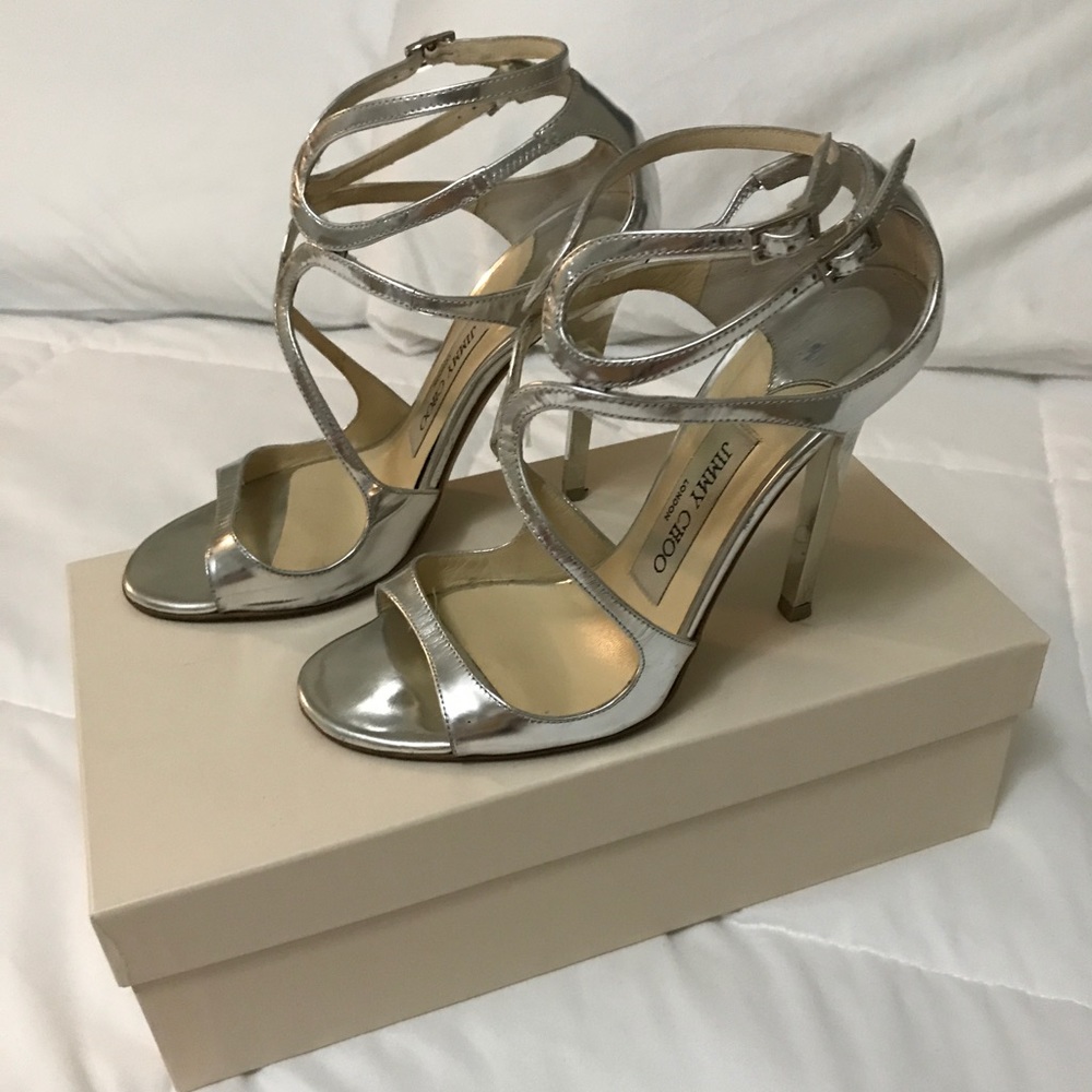 Jimmy Choo Patent Leather Silver